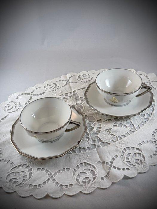 Limoges, Paul PASTAUD - Paul PASTAUD - Theeservies (20) -, Antiek en Kunst, Antiek | Glaswerk en Kristal