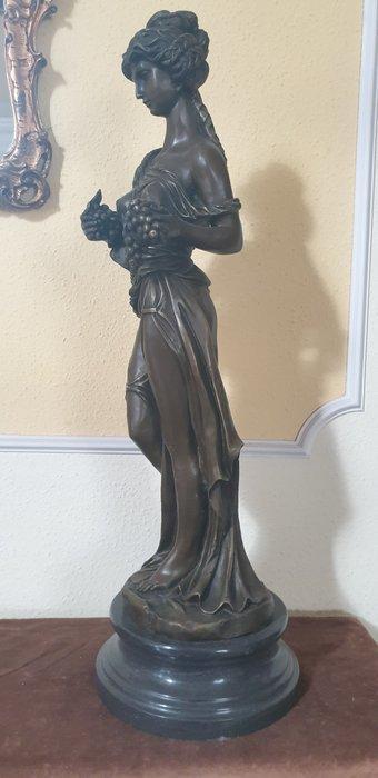 Beeld, Milo - Bacchante - 87 cm - Gepatineerd brons, Antiek en Kunst, Curiosa en Brocante