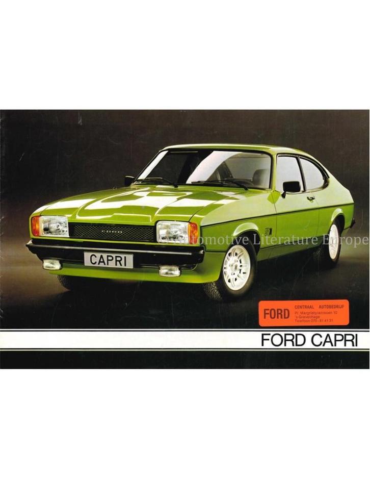 1977 FORD CAPRI BROCHURE NEDERLANDS, Boeken, Auto's | Folders en Tijdschriften