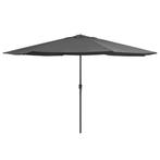 Grote Parasol Antraciet - 390cm | Tweede Kansje | OP=OP, Tuin en Terras, Verzenden, Nieuw, 3 tot 4 meter, Stokparasol