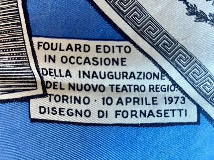 Piero Fornasetti - Textiel - 83 cm - 83 cm - Foulard, Antiek en Kunst, Antiek | Meubels | Stoelen en Sofa's