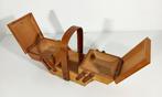 Naaidoos - Vintage openbare container - Hout, Metaal - 1950s, Antiek en Kunst