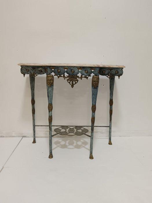 Wandtafel - Brons, Marmer - Bronsconsole, Antiek en Kunst, Curiosa en Brocante