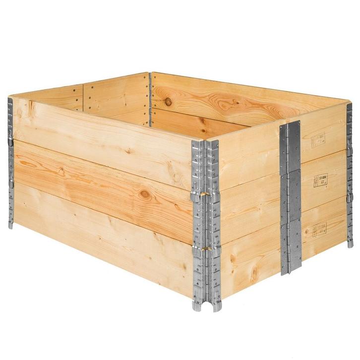 tectake Hoge plantenbak opklapbaar en stapelbaar 120x80x19cm, Huis en Inrichting, Slaapkamer | Stapelbedden en Hoogslapers, Verzenden