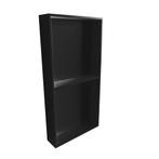 In Of Opbouwnis BWS 59.5x29.5x8 cm met 2 Schappen Mat Zwart, Doe-het-zelf en Bouw, Ophalen of Verzenden, Nieuw, Bad