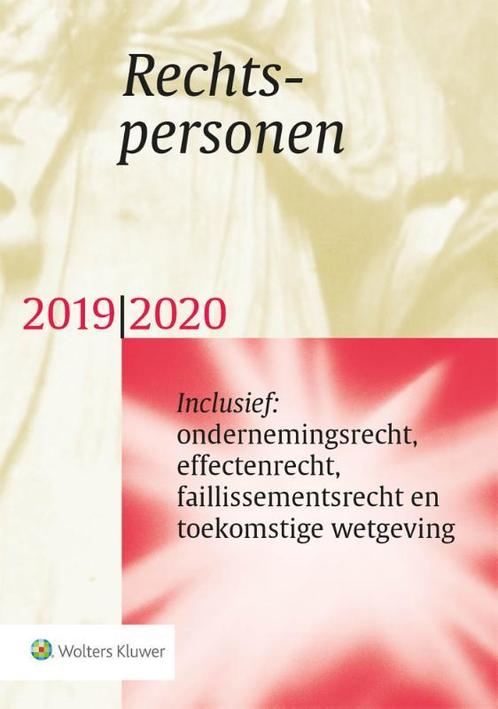 Rechtspersonen 2019/2020 9789013154603, Boeken, Wetenschap, Gelezen, Verzenden