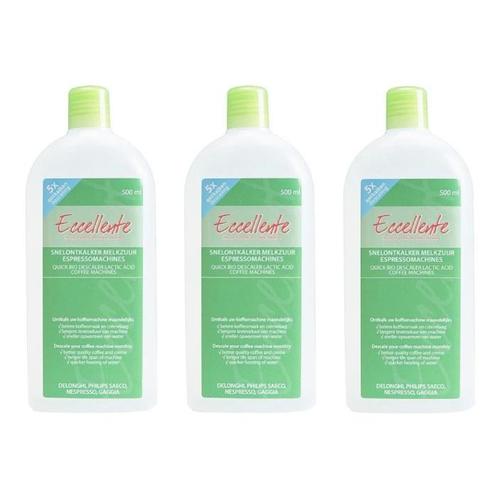 ECCELLENTE Voordeelset van 3x 500ml koffiemachine ontkalker, Elektronische apparatuur, Koffiezetapparaten, Verzenden