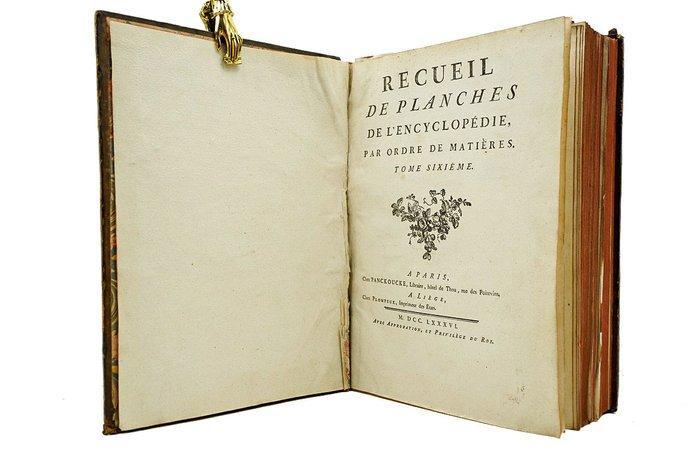 Diderot et dAlembert - Recueil de planches de, Antiek en Kunst, Antiek | Boeken en Manuscripten