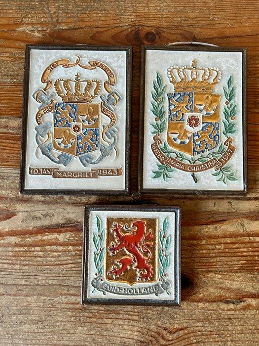 Carreau (3) - De Porceleyne Fles, Delft - 1940-1950 - Maison, Antiek en Kunst, Antiek | Glaswerk en Kristal