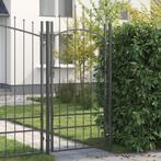 vidaXL Tuinpoort met slot Grijs 200 x 100 cm 100 x 200 cm, Tuin en Terras, Tuinpoorten, Verzenden, Nieuw