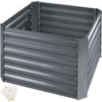 tectake Hoge plantenbak Artemisia 360l verzinkt 80x80x57cm -, Verzenden, Nieuw