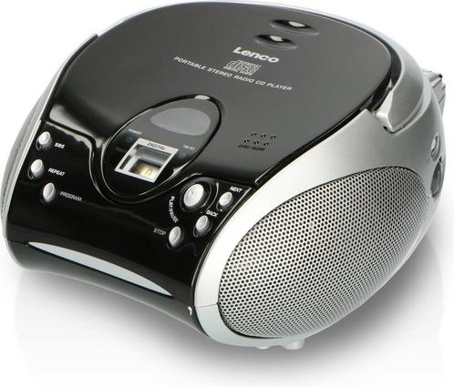 Lenco SCD-24 - Draagbare radio CD speler met AUX-uitgang - Z, Huis en Inrichting, Woonaccessoires | Overige, Verzenden
