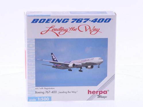 Schaal 1:500 Herpa 512824 Boeing Company Boeing 767-400 ..., Hobby en Vrije tijd, Modelbouw | Vliegtuigen en Helikopters, Gebruikt