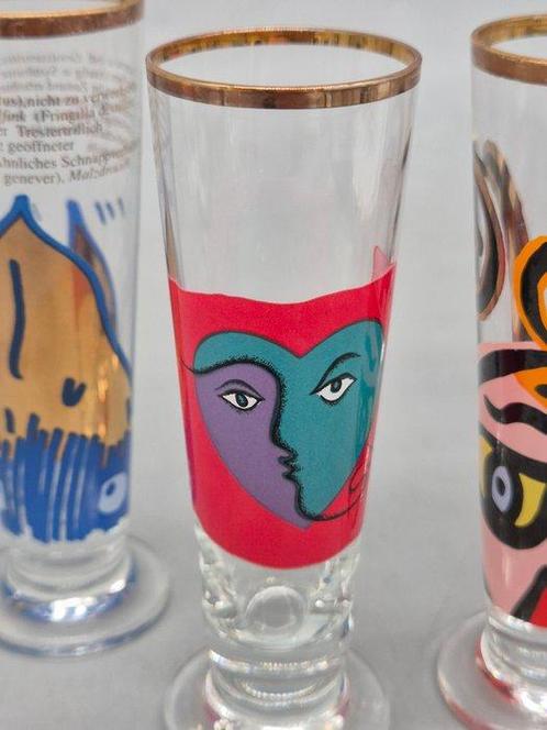 Ritzenhoff Designgläser – 6er Set – 1980er-Jahre, bunt und, Antiek en Kunst, Antiek | Meubels | Tafels