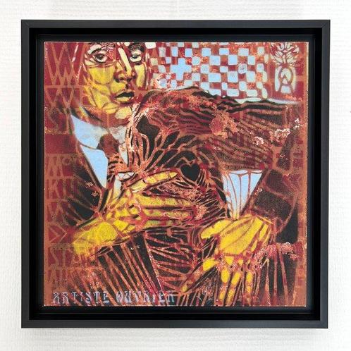 Artiste Ouvrier (1972) - Selfie de Egon Schiele (original, Antiek en Kunst, Kunst | Schilderijen | Modern