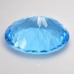 1 pcs Bleu Topaze - 34.46 ct - Antwerp Laboratory for, Nieuw
