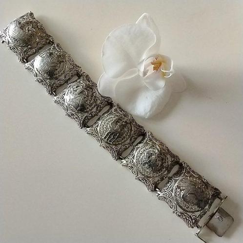 Gebedsarmband / Sierwerk. Zilver 800 / Meesterstempel -, Antiek en Kunst, Kunst | Niet-Westerse kunst
