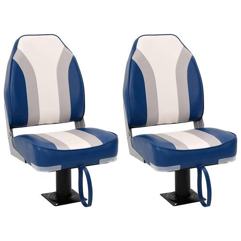 vidaXL 4-delige Bootstoelenset met hoge rugleuning, Watersport en Boten, Bootonderdelen, Nieuw, Verzenden