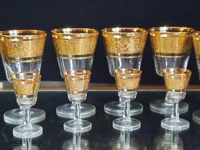 Cristal de Sevres - Drinkglas (12) - zes rode wijnglazen zes, Antiek en Kunst, Antiek | Meubels | Tafels