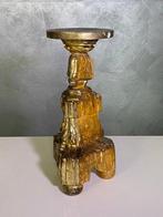 Kaarsenhouder - Hout - Oude fakkel - opstelling, Antiek en Kunst