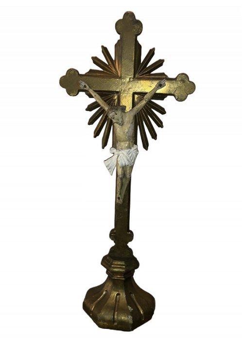Crucifix - Bois - Début du XXe siècle - seconde moitié du, Antiquités & Art, Art | Art non-occidental