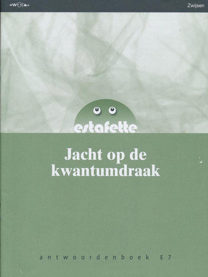 Estafette nieuw antwoordenboek E7 Jacht op de kwantumdraak, Boeken, Schoolboeken, Verzenden