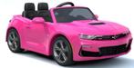 Kinderauto CHEVROLET CAMARO SS,  roze, 12V, leder, RC NIEUW, Ophalen of Verzenden, Nieuw