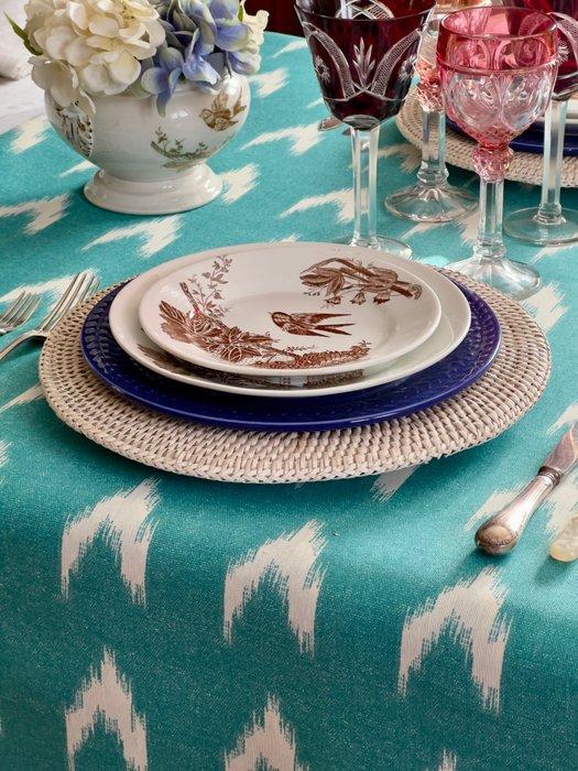 Ottomaanse tafeldoek, met ikat-stijl print voor ruime, Antiek en Kunst, Curiosa en Brocante