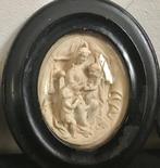 sculptuur, 4 religieuse afbeeldingen in meerschuim - 16 cm -