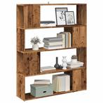 vidaXL Boekenkast / kamerscherm 100x24x124,5 cm oud, Huis en Inrichting, Verzenden, Nieuw