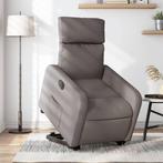 vidaXL Sta-op-stoel elektrisch verstelbaar stof taupe, Verzenden