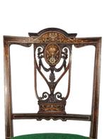 Maple & Co - Stoel - Mahonie - Marquetería Edwardiana.