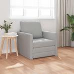 vidaXL Vloersofa Bed 2-in-1 Cloud Grijs 74x77x81 cm Stof, Huis en Inrichting, Zetels | Zetels, Verzenden, Nieuw