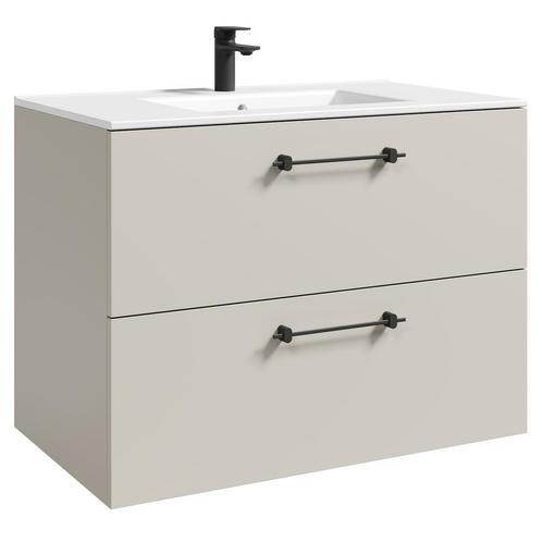 Badplaats Badkamermeubel Muro 80 cm - Beige - Badmeubel, Huis en Inrichting, Badkamer | Badkamermeubels, Nieuw, Verzenden
