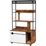 2-in-1 Kattenbak Kast, Kattenbak Met 3-Laags Plank, Krabpaal, Dieren en Toebehoren, Verzenden, Nieuw