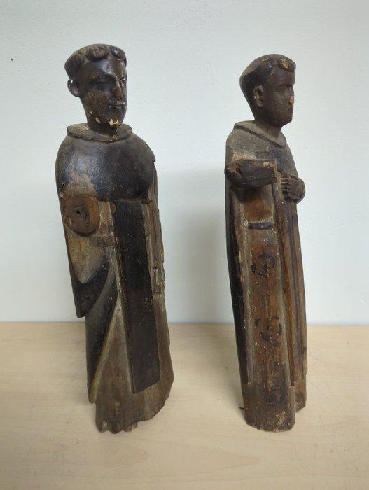 Beeldje (2) - Hout, Antiquités & Art, Art | Art non-occidental