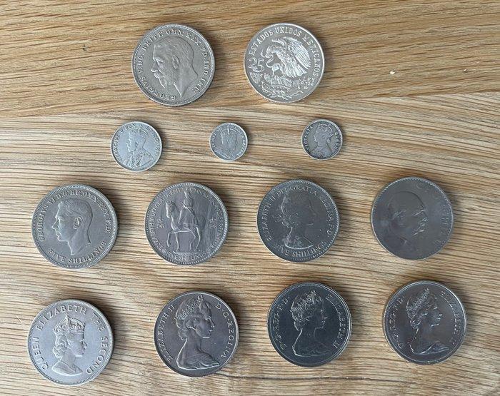 Wereld. Lot of 13 munten (Zonder Minimumprijs), Postzegels en Munten, Munten | Europa | Niet-Euromunten