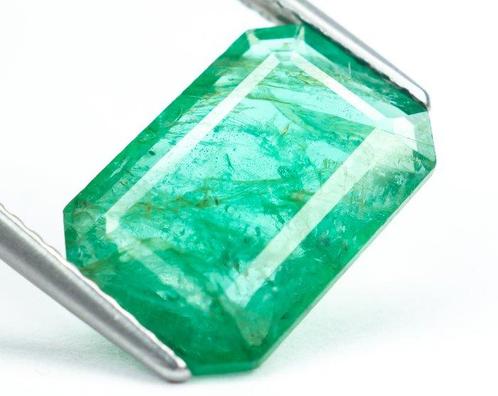 Sans Prix de Réserve Vert Émeraude - 3.70 ct - International, Handtassen en Accessoires, Edelstenen