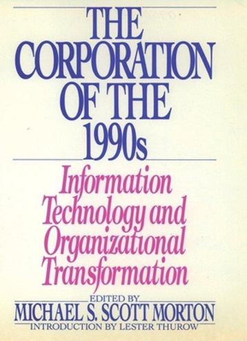Corporation Of The 1990S 9780195063585, Verzenden, Michael S. Scott Morton