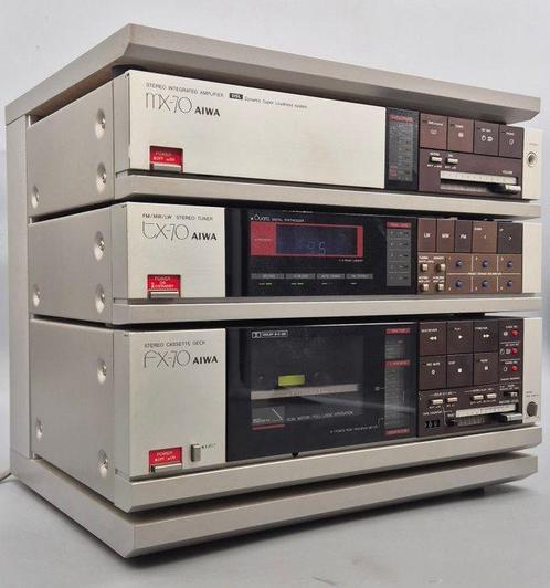 AIWA - MX-70 / TX-70 / FX-70 met rek RK-X7 – Gemaakt in het, Audio, Tv en Foto, Radio's
