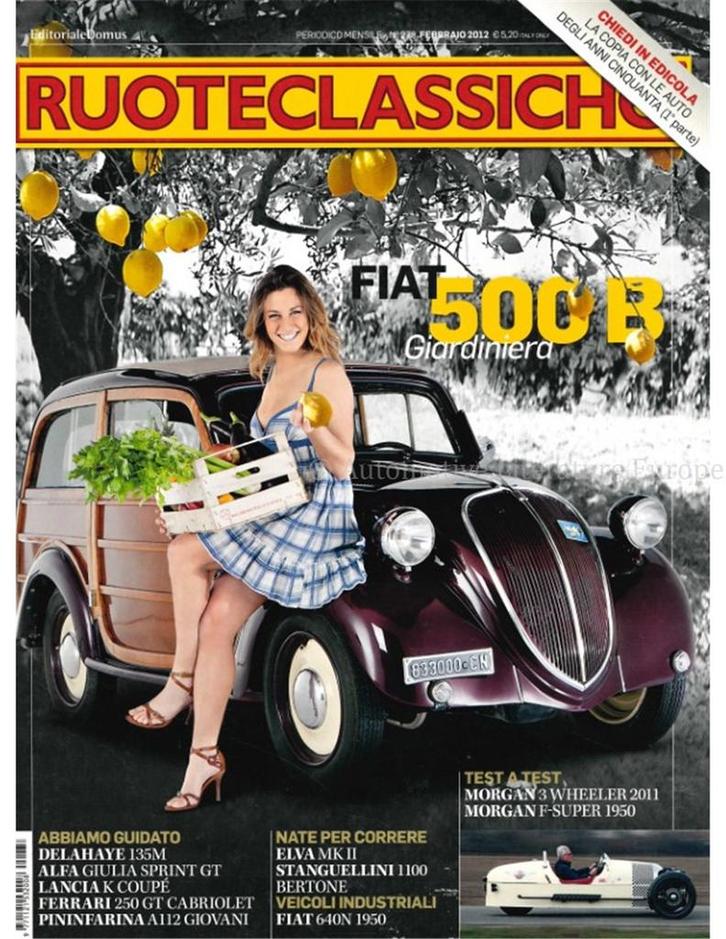 2012 RUOTECLASSICHE MAGAZINE 278 ITALIAANS, Boeken, Auto's | Folders en Tijdschriften, Ophalen of Verzenden