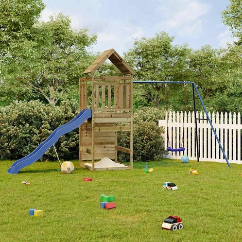 vidaXL Speelhuis geïmpregneerd grenenhout, Kinderen en Baby's, Speelgoed | Buiten | Speeltoestellen, Nieuw, Verzenden