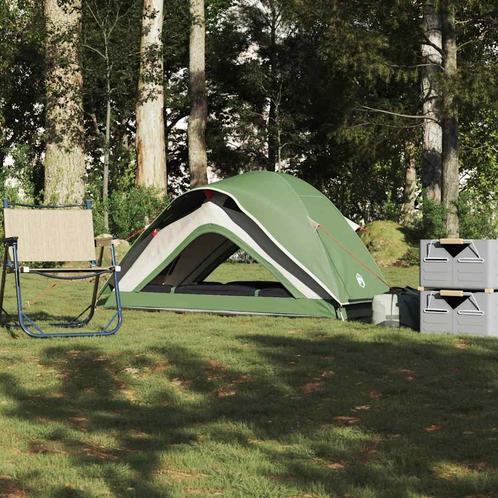 vidaXL Tent 1-persoons waterdicht groen, Caravans en Kamperen, Tenten, Nieuw, Verzenden