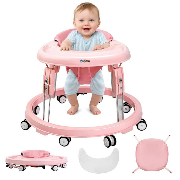 Loopstoel - Baby walker - Loopwagen - Opvouwbaar - Roze, Enfants & Bébés, Jouets | Jouets de bébé, Envoi