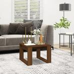 vidaXL Bijzettafel 50x50x35 cm bewerkt hout bruin eikenkleur, Huis en Inrichting, Tafels | Salontafels, Verzenden, Nieuw
