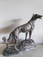 Louis Carvin (1875-1951) - Sculpture, Galgo Ruso - 40 cm -
