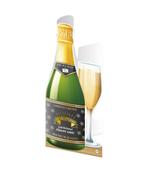 Champagne Kaart Nieuwe Zaak 18cm, Verzenden, Nieuw