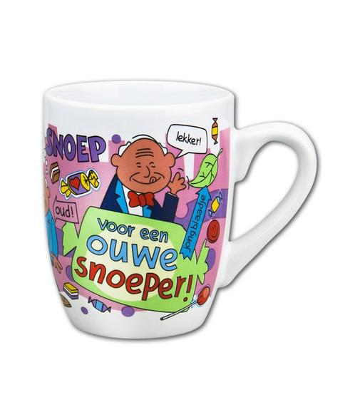 Mok Ouwe Snoeper 12cm, Hobby en Vrije tijd, Feestartikelen, Nieuw, Verzenden