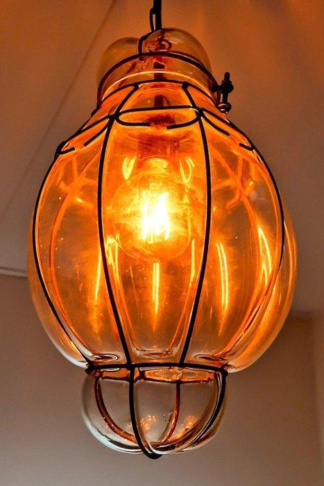 Kroonluchter - 65 cm - XL Hanglamp - Glas, Metaal, Antiek en Kunst, Curiosa en Brocante