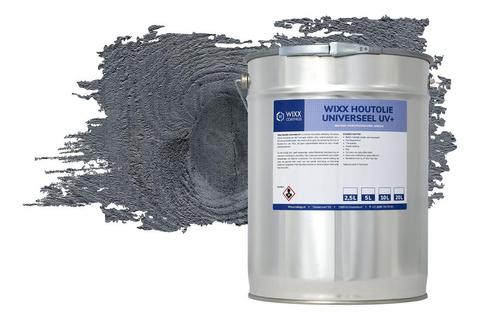Wixx Houtolie Universeel UV+ Antraciet 5L, Bricolage & Construction, Peinture, Vernis & Laque, Envoi